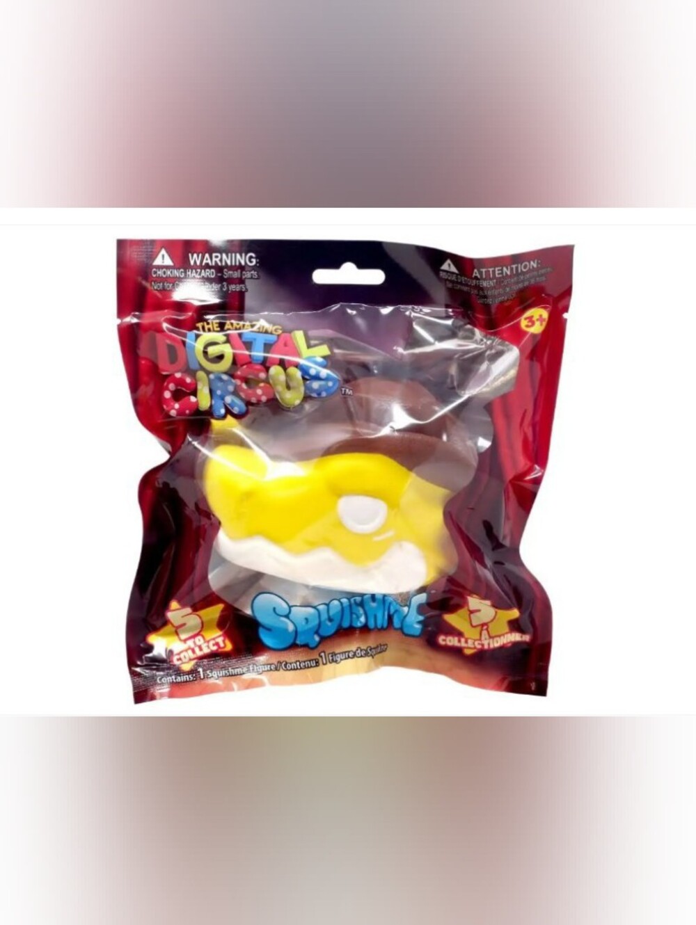 Digital Circus Gummigoo Yellow Squishme Kids Toy - Collectible Soft Figure